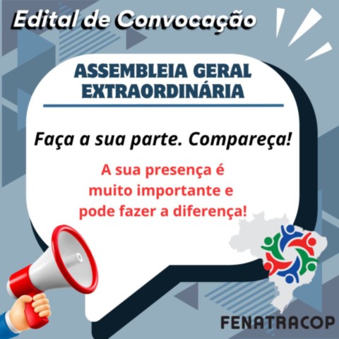 Edital de Convocação – AGE FENATRACOP – Junho 2026